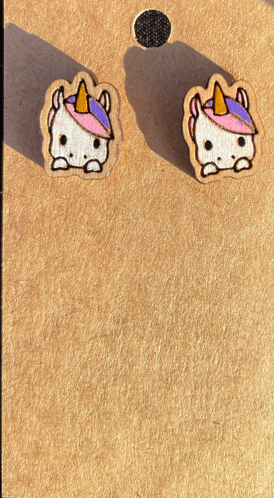 Unicorn Stud Earrings