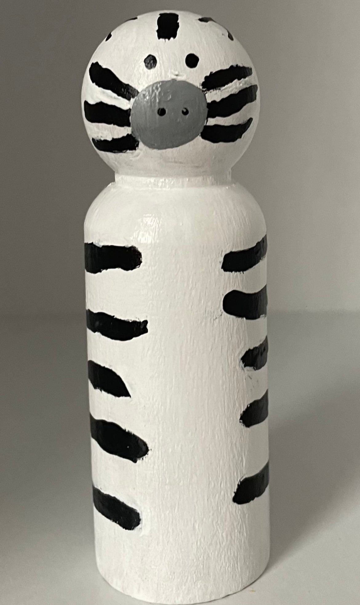 3.5” Zebra Peg Doll