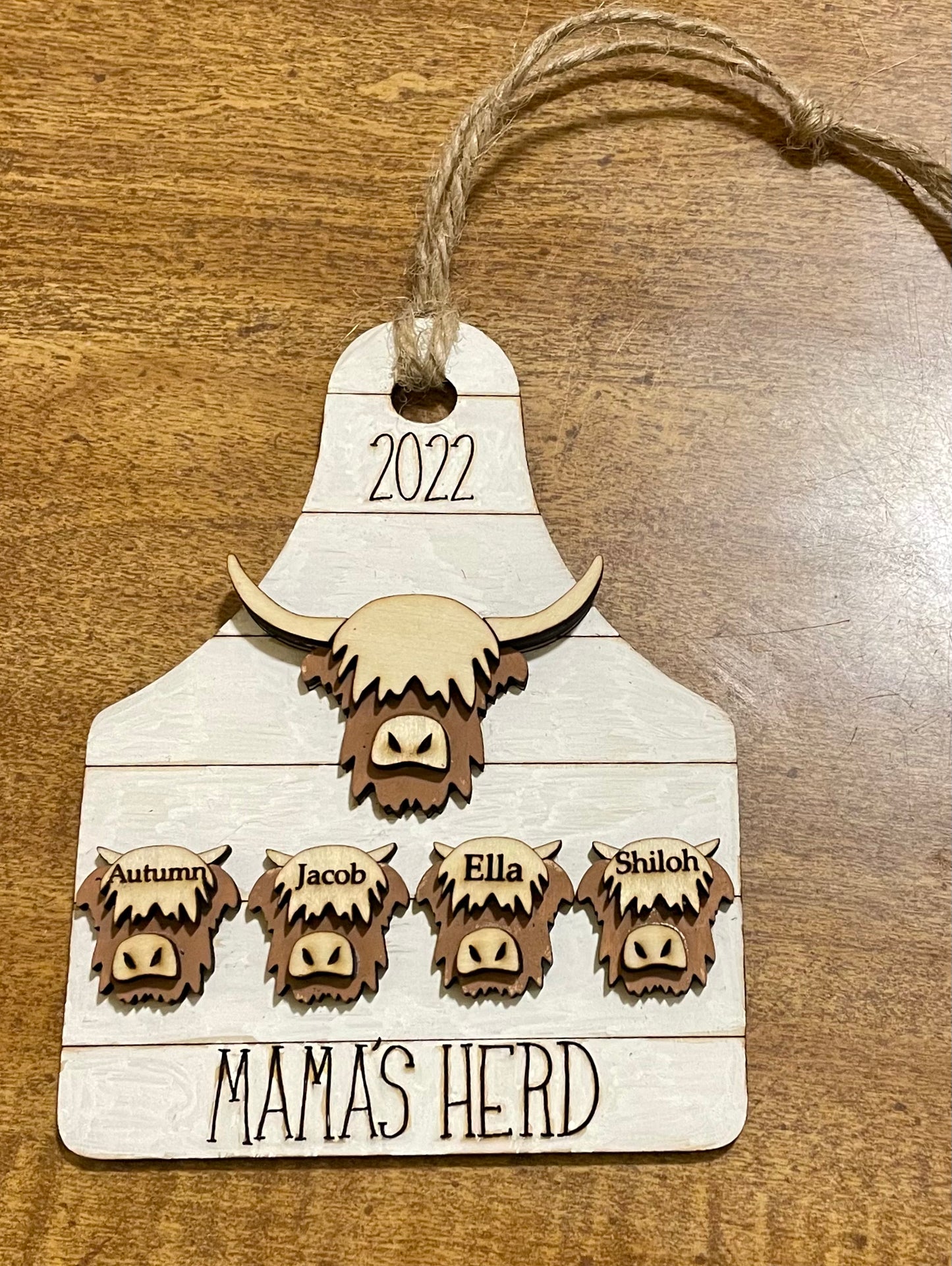 Highland Cow Family Ornament