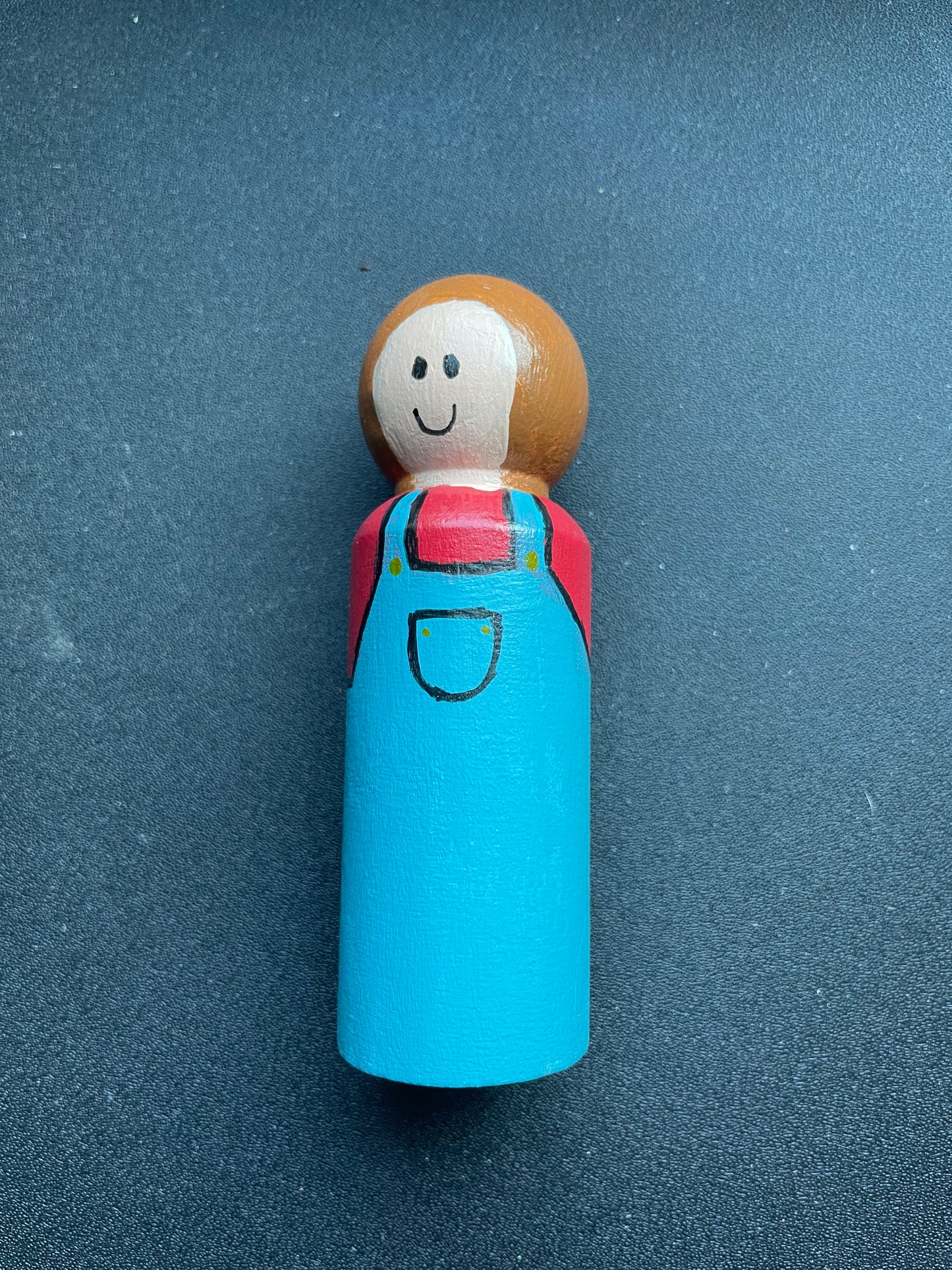 3.5” Boy Farmer Peg Doll