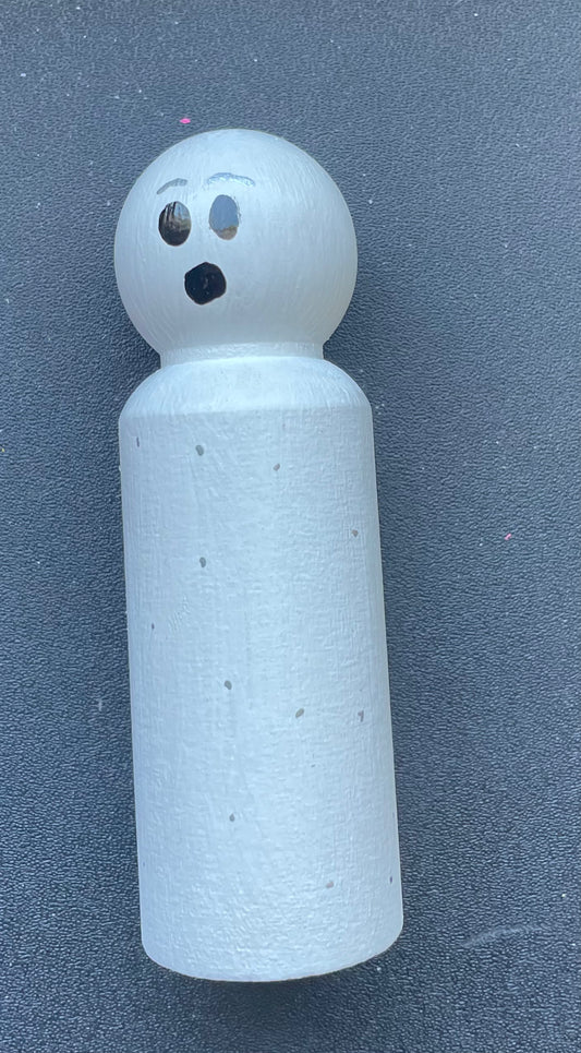 3.5” Ghost Peg Doll