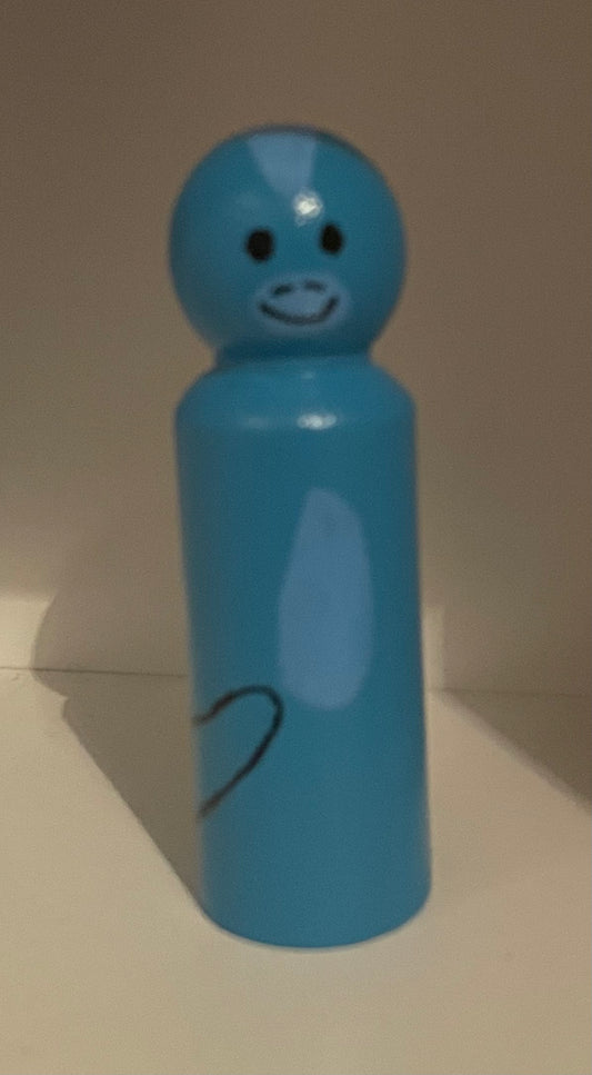 3.5” Blue Dino Peg Doll