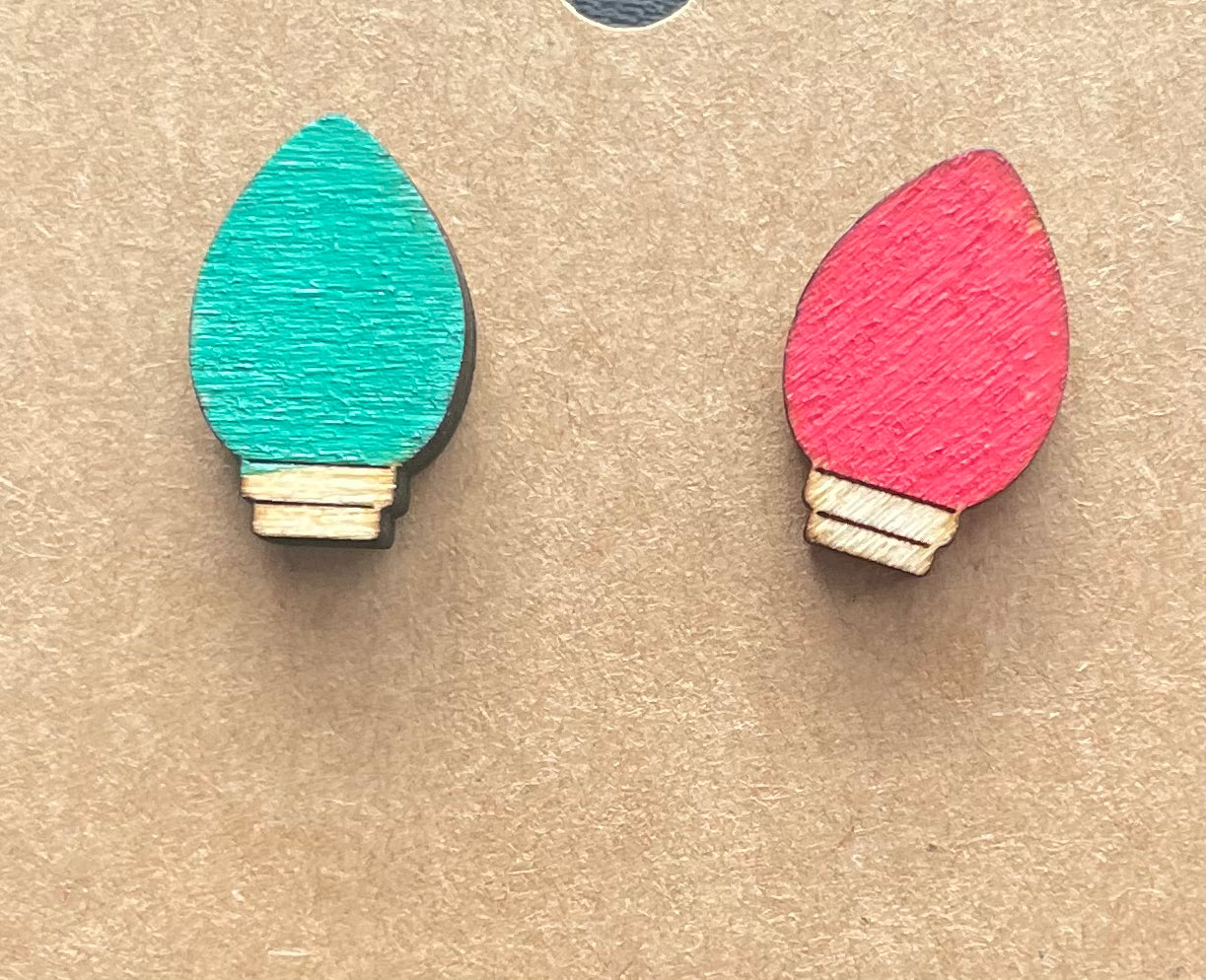 Christmas Light Stud Earrings