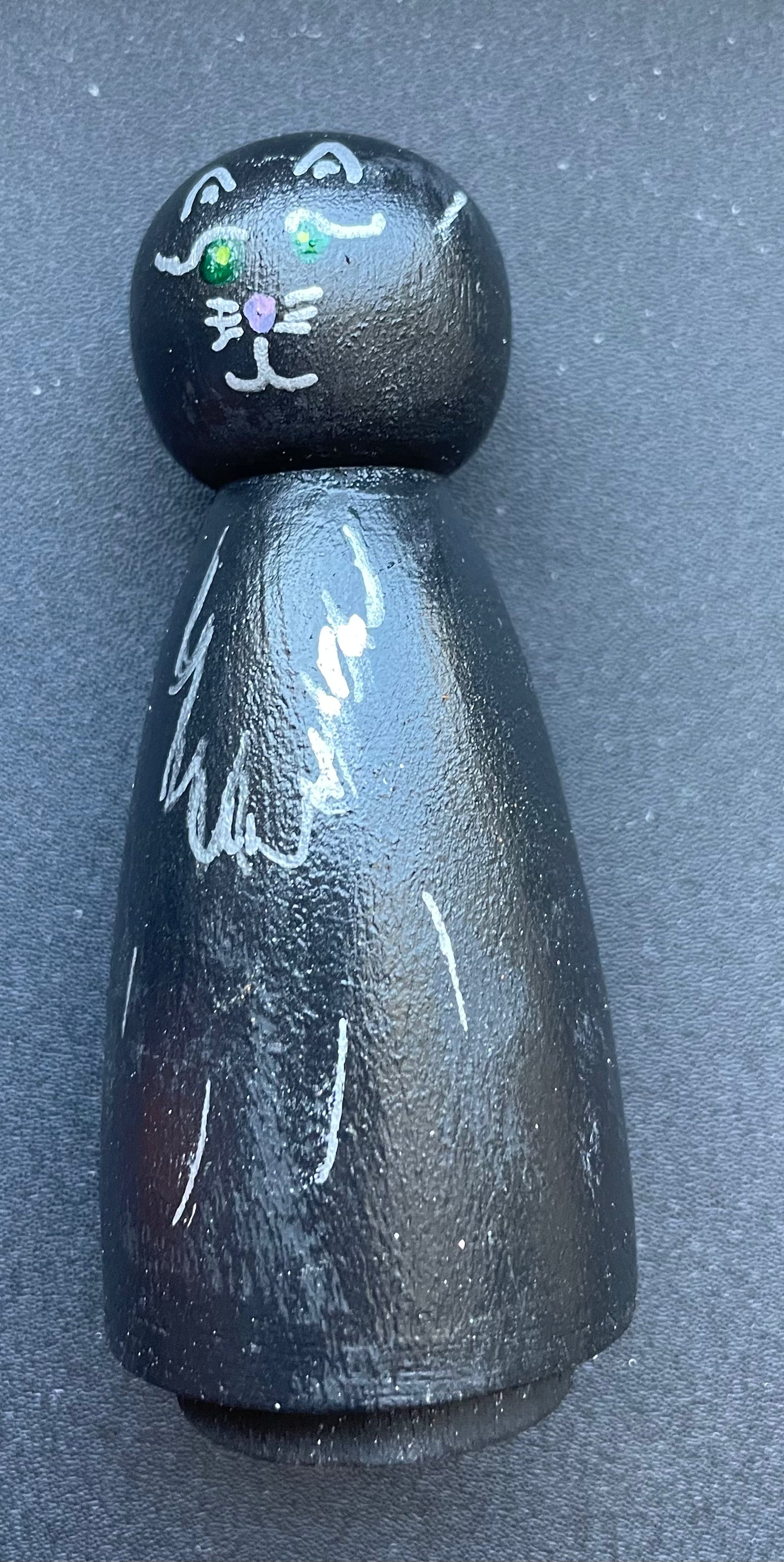 3.5” Black Cat Peg Doll