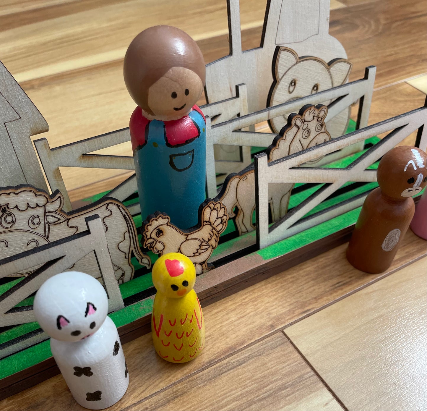 Farm Peg Play Set