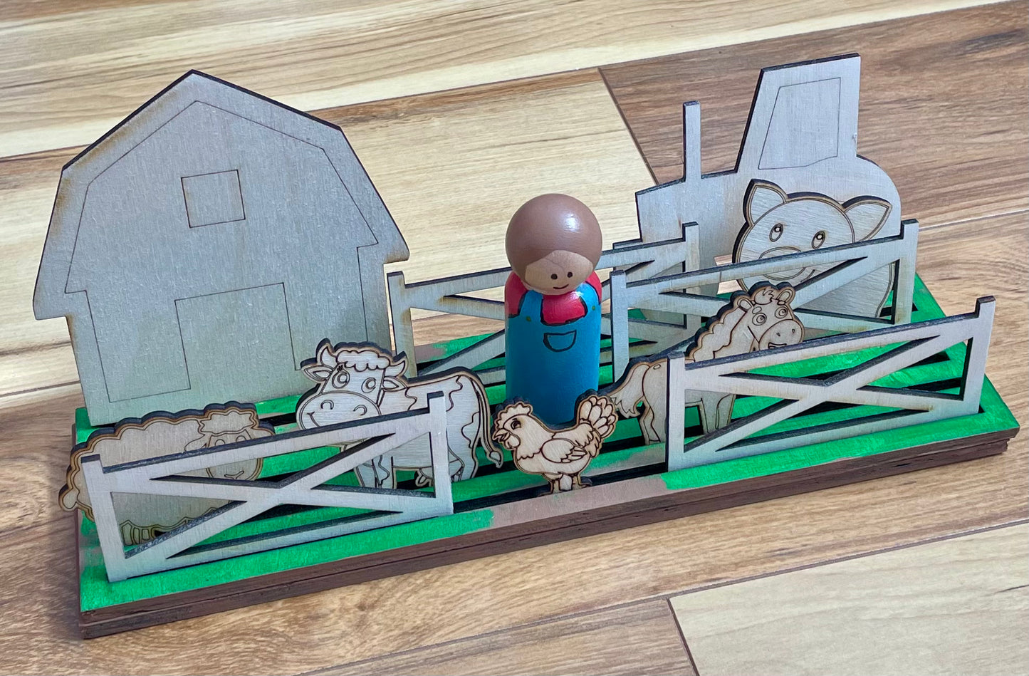 Farm Peg Play Set