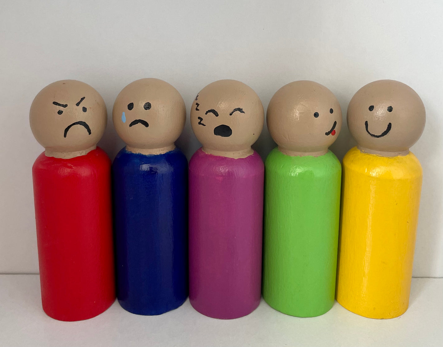 3.5” Emotions Peg Doll Set