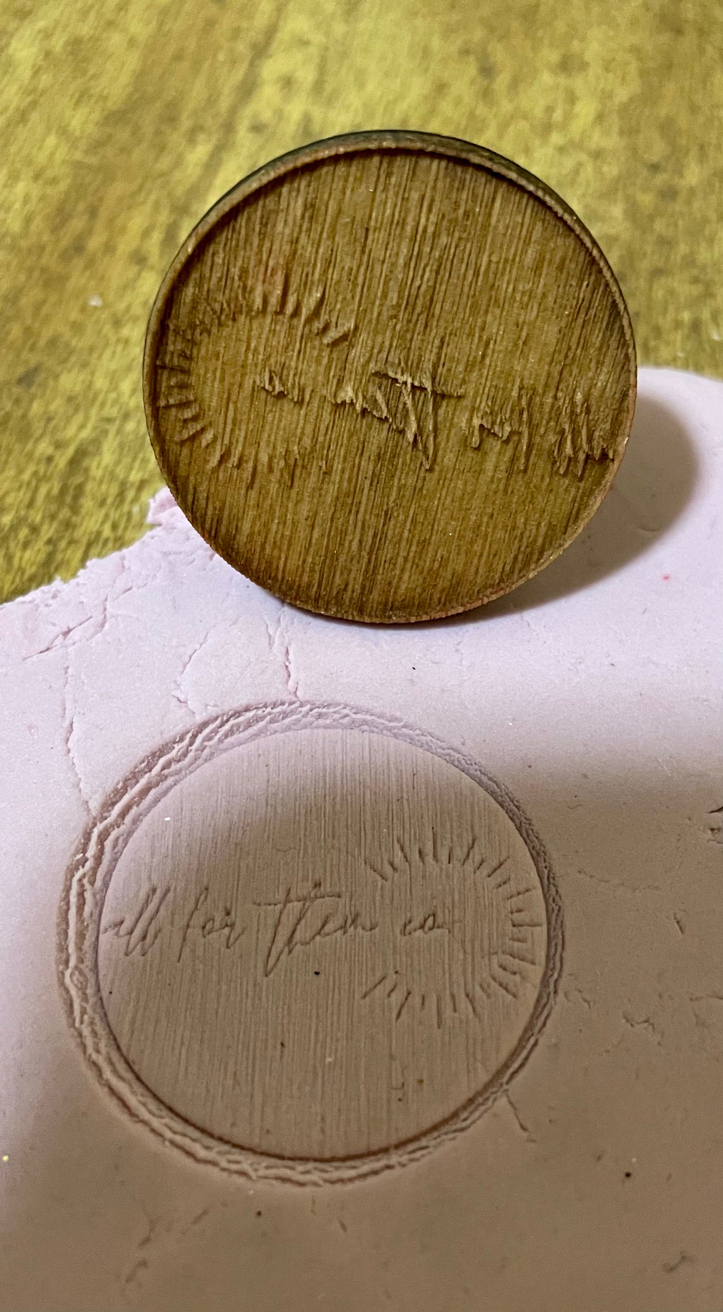 Business Logo Playdough Stamp