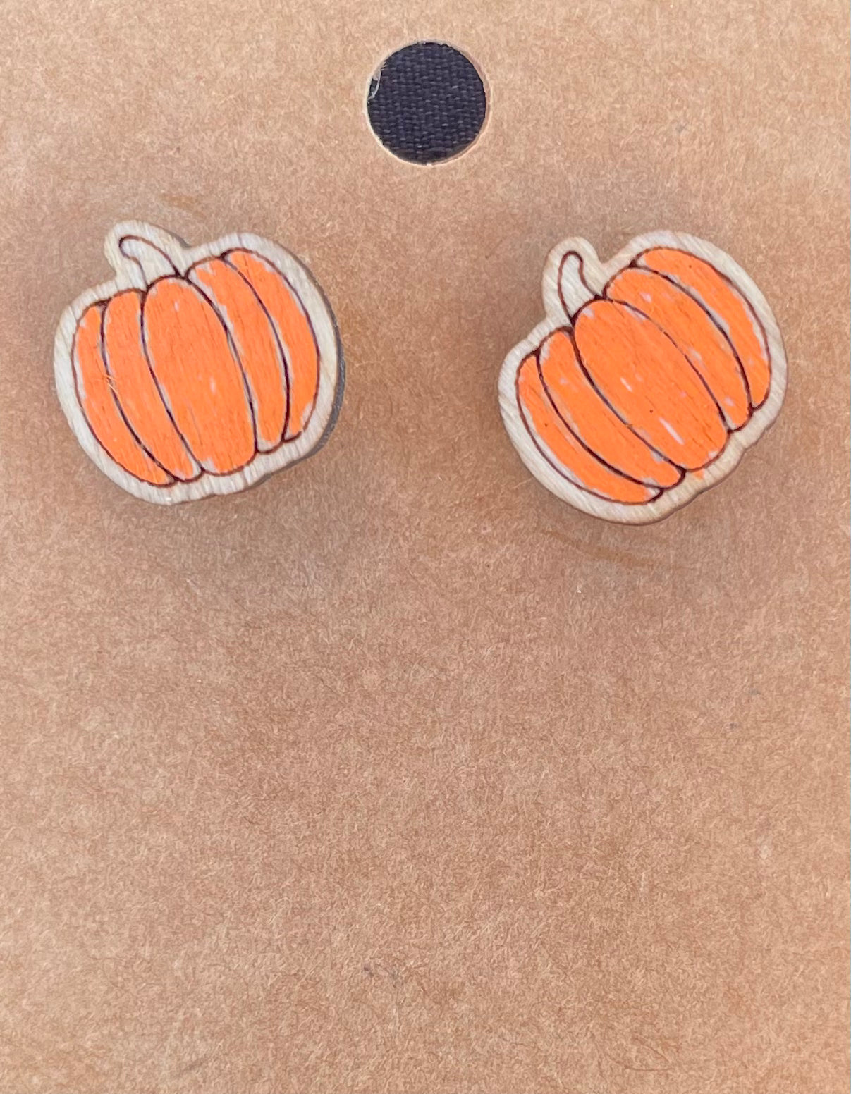 Pumpkin Stud Earrings