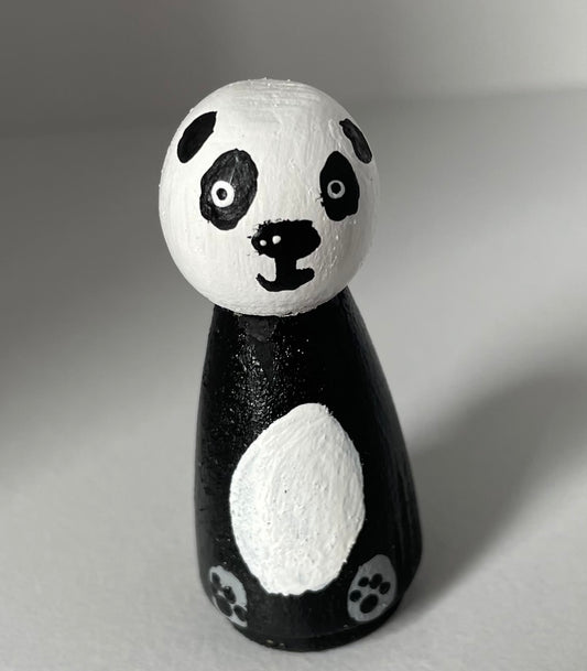 2” Panda Peg Doll