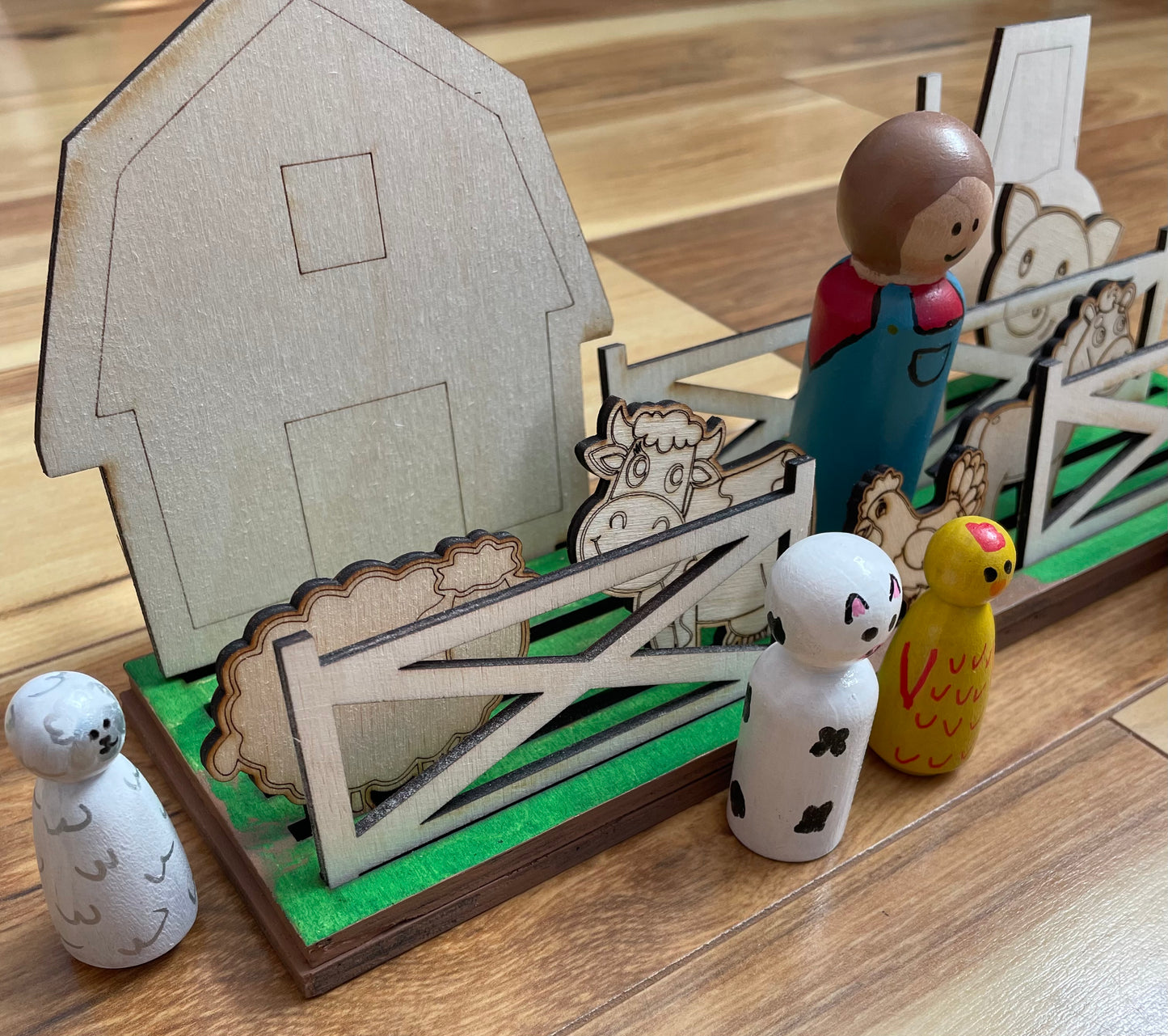 Farm Peg Play Set