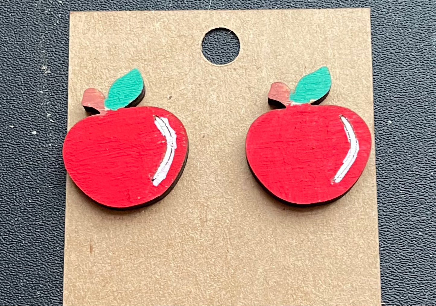 Teacher Apple Stud Earrings