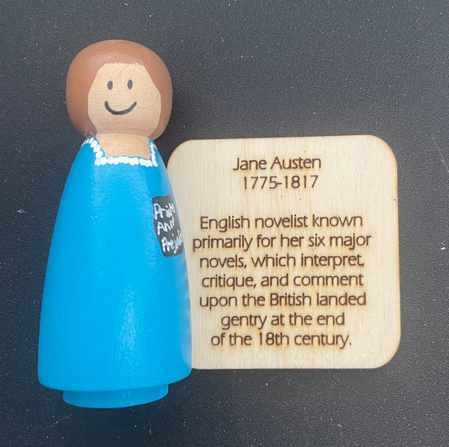 3.5” Jane Austen Peg Doll
