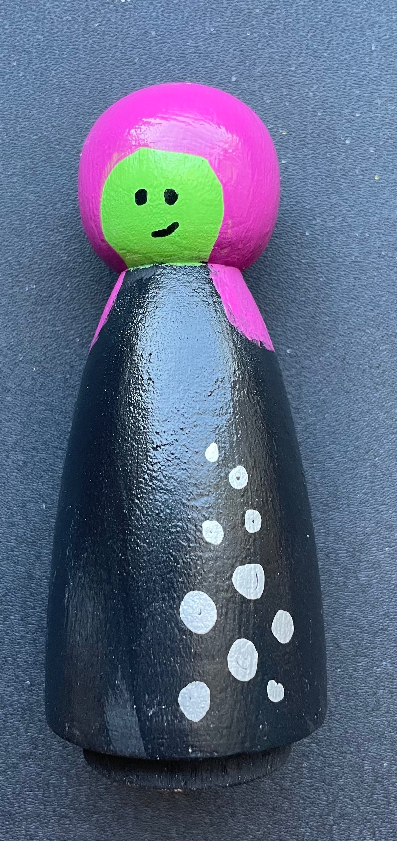 3.5” Witch Peg Doll