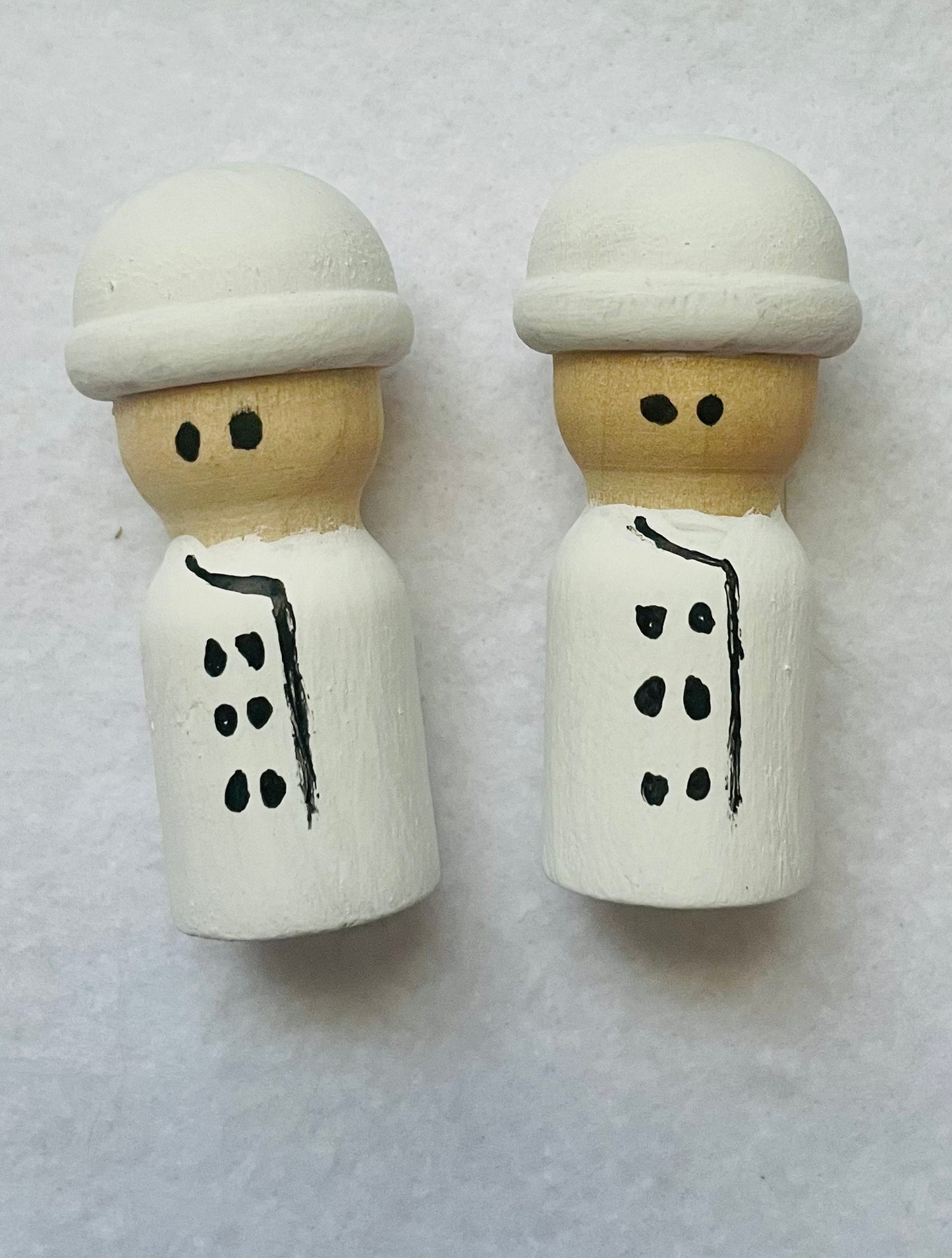 2 1/8” Chef Peg Doll Set