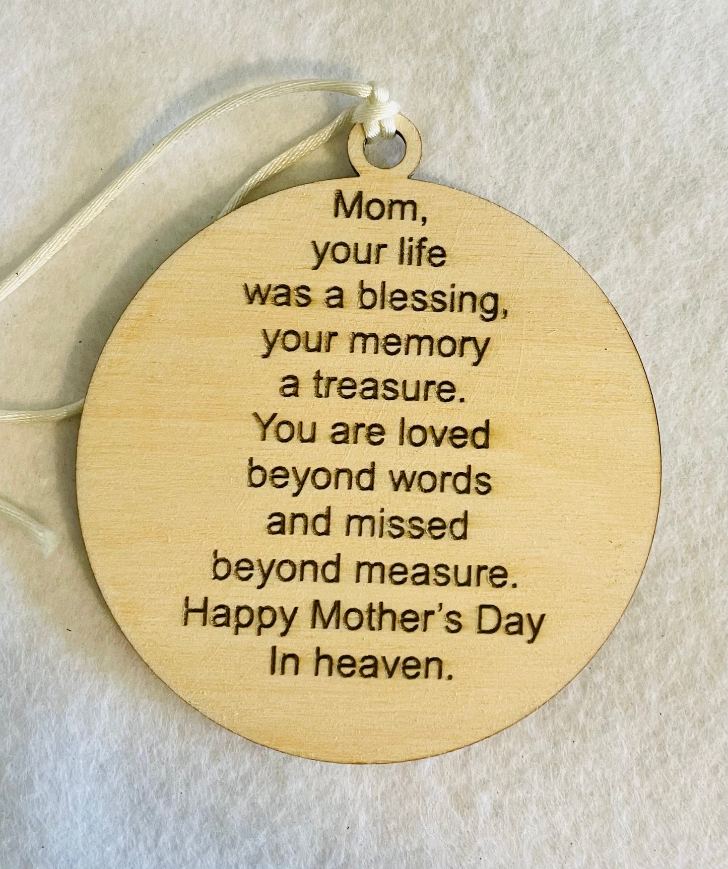 Mom Heaven Ornament