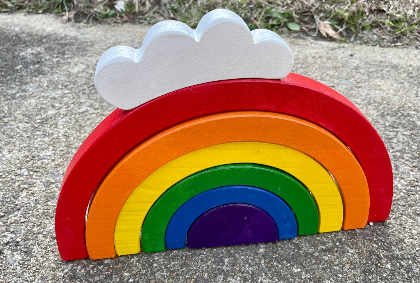 Wood Rainbow Stacker