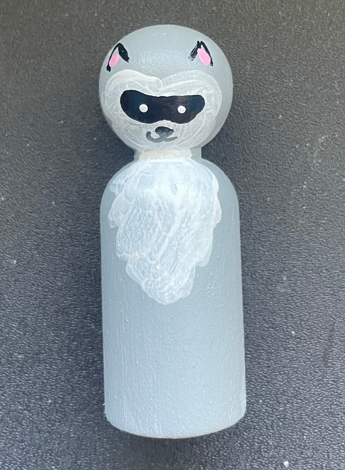 2.4” Raccoon Peg Doll