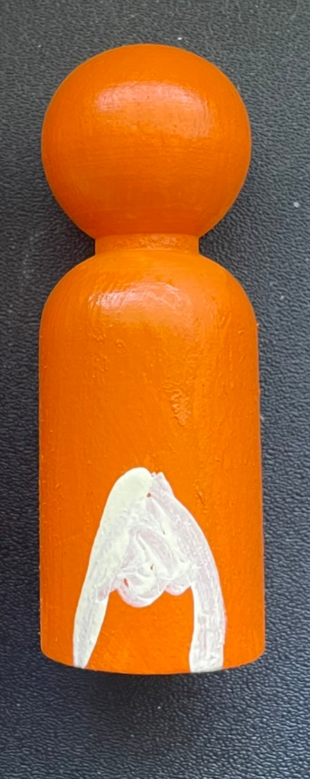 2.4” Fox Peg Doll