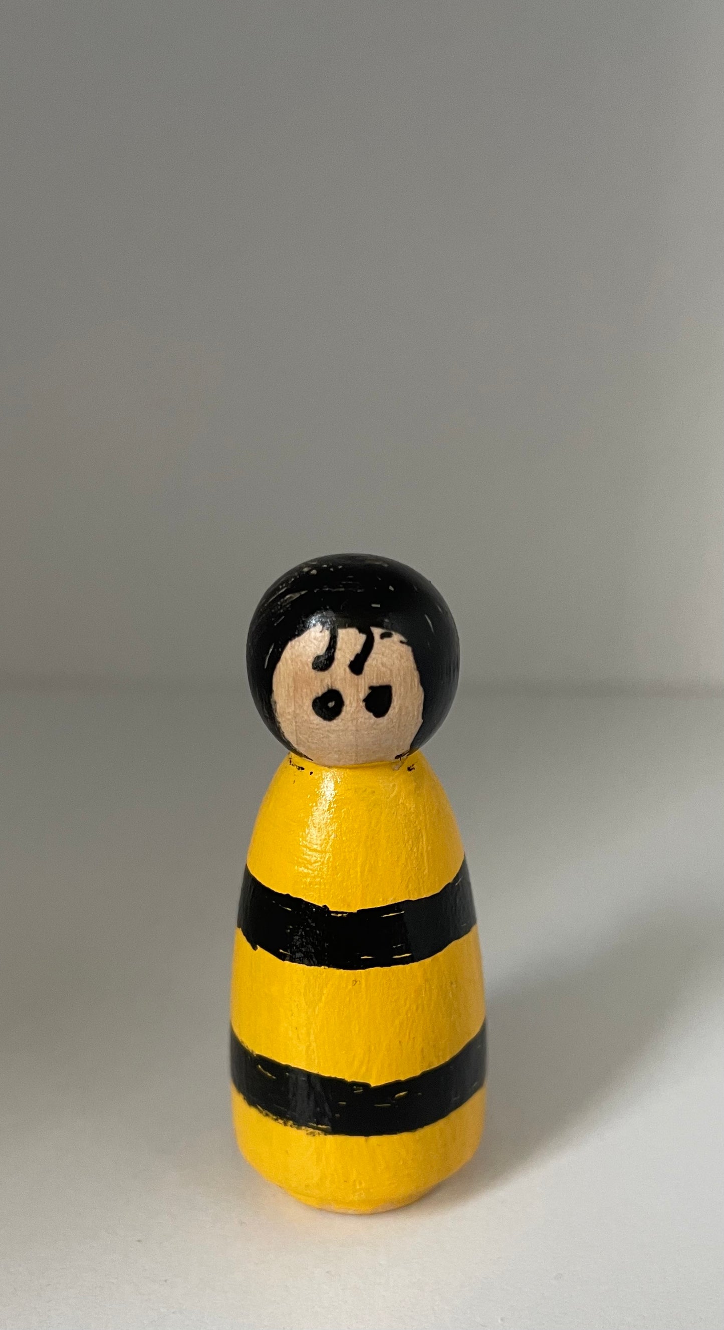 2” Bee Peg Doll