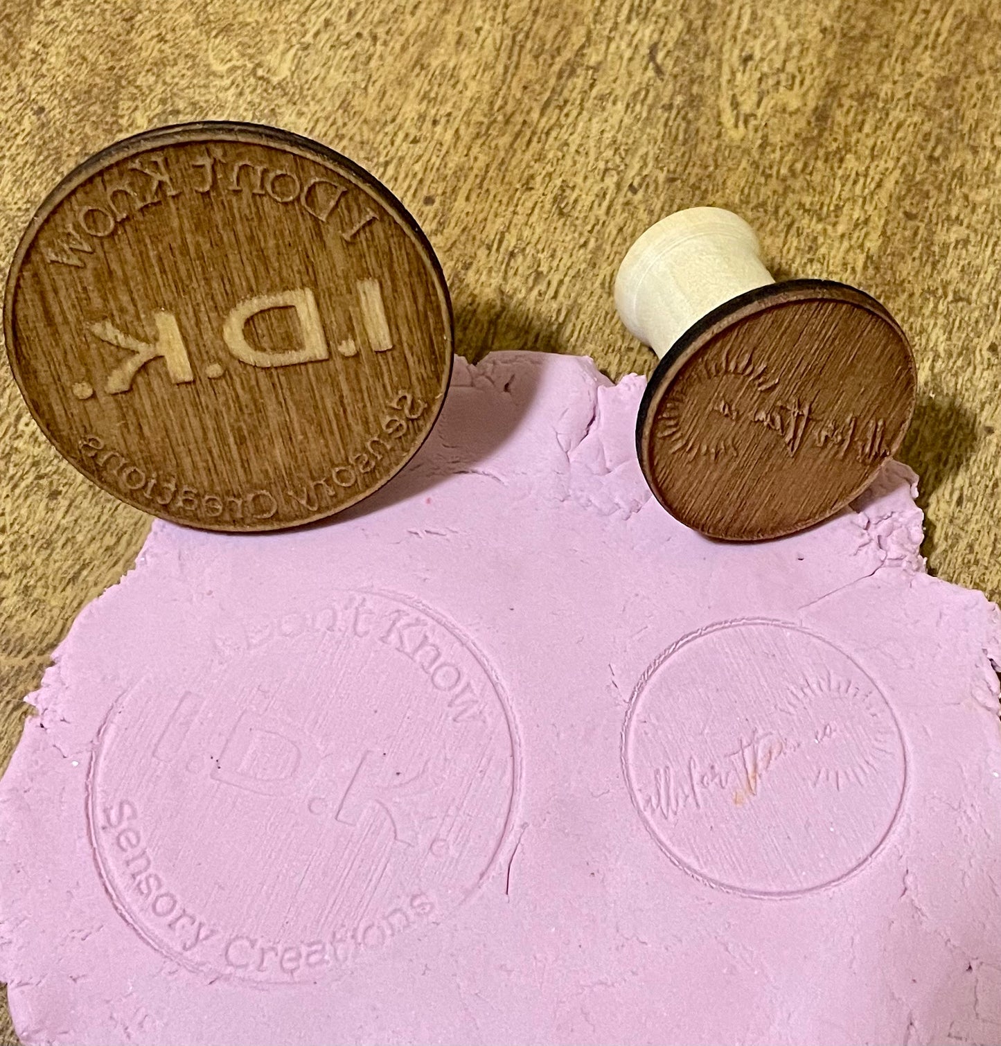 Business Logo Playdough Stamp