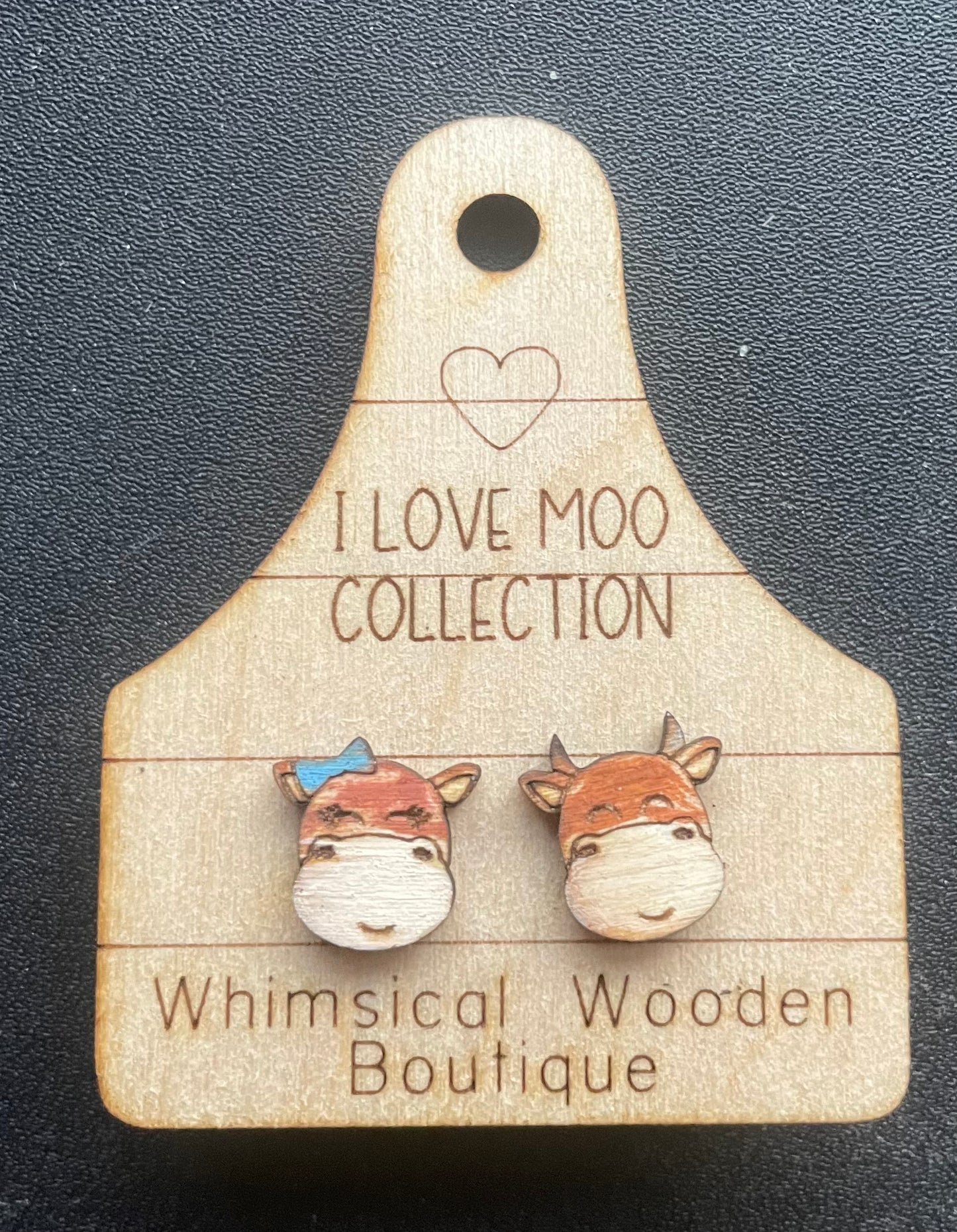 Moo Stud Earrings