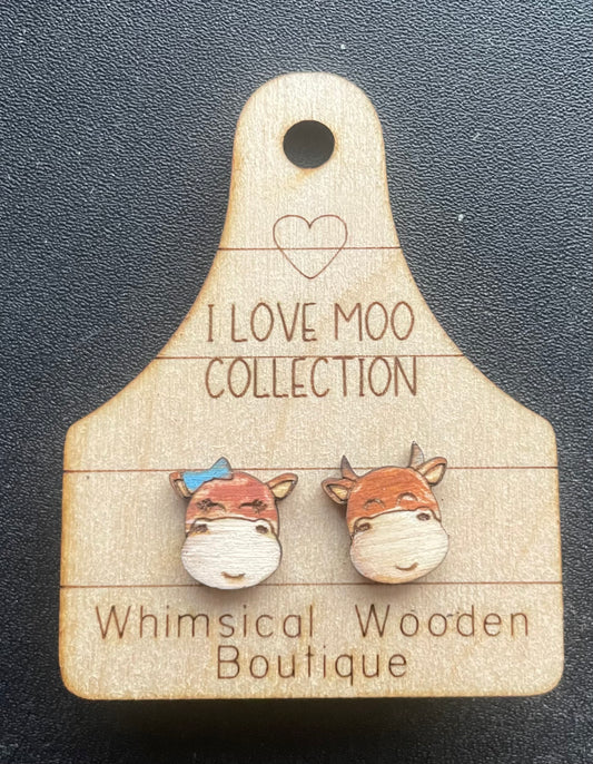 Moo Stud Earrings