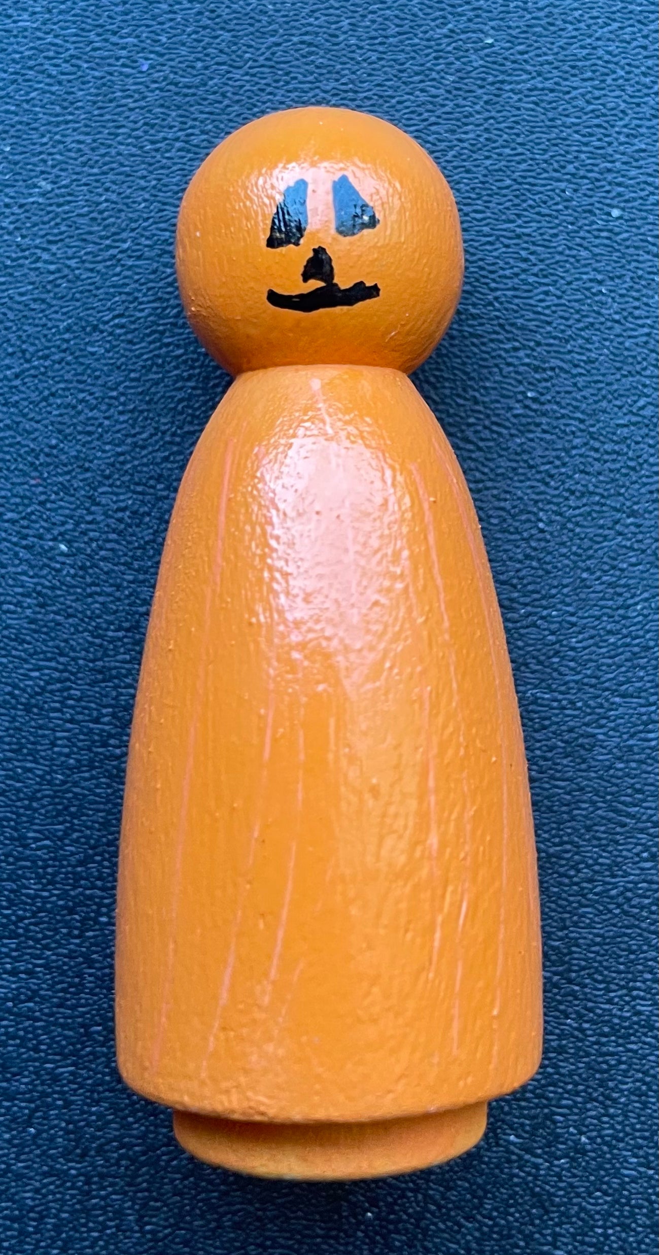 2” Jackolantern Peg Doll