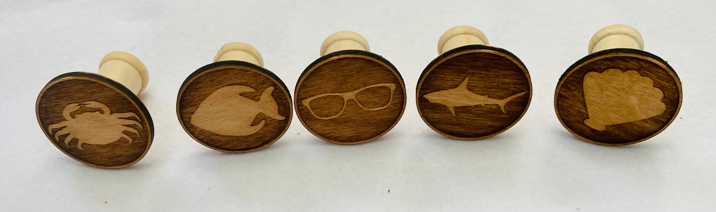 Beach Playdough Stamps