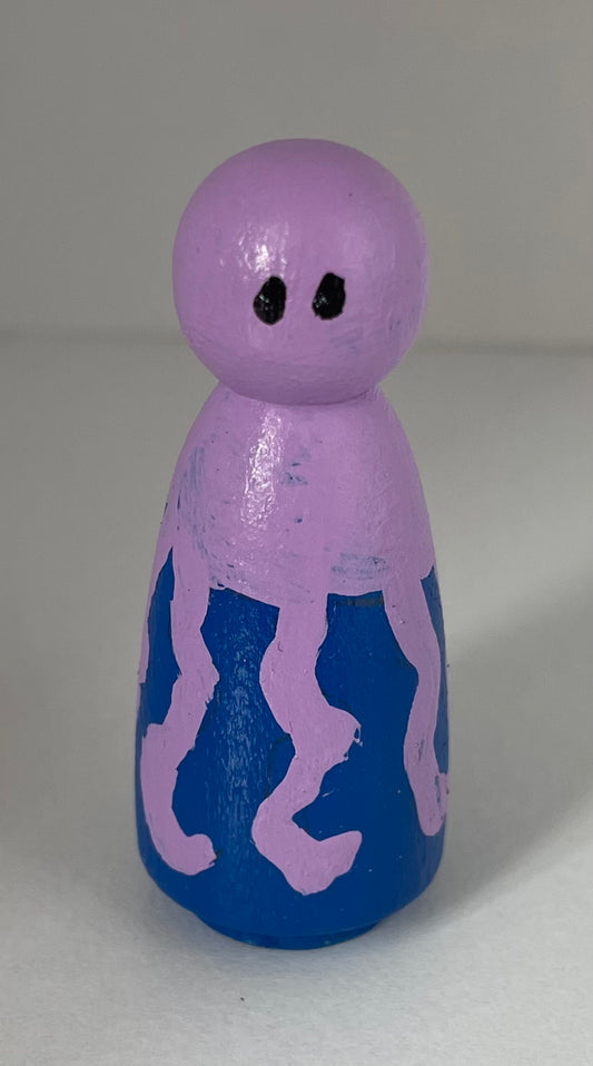 2” Octopus Peg Doll