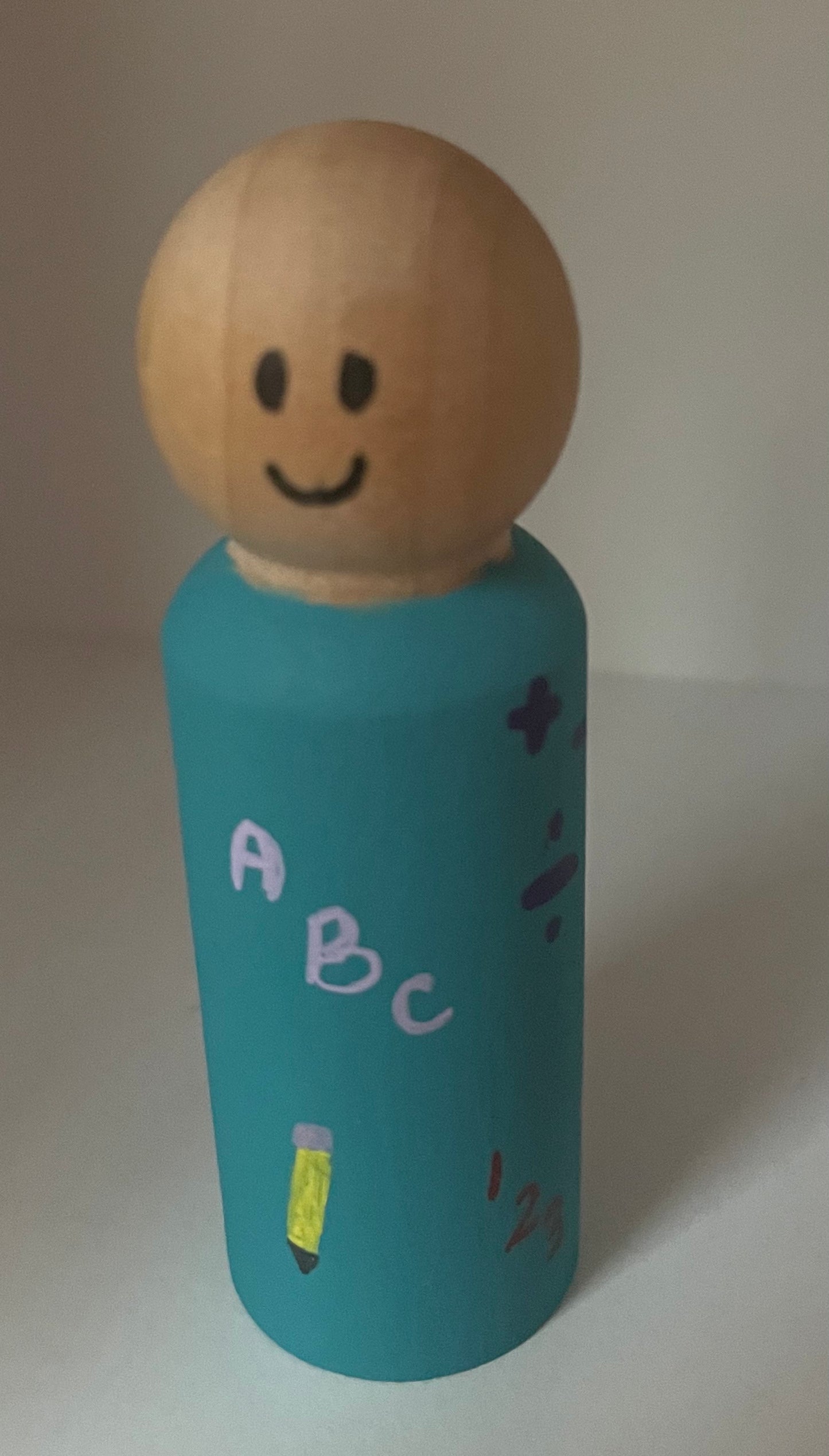 3.5” Teacher Peg Doll