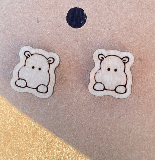 Hippo Stud Earrings