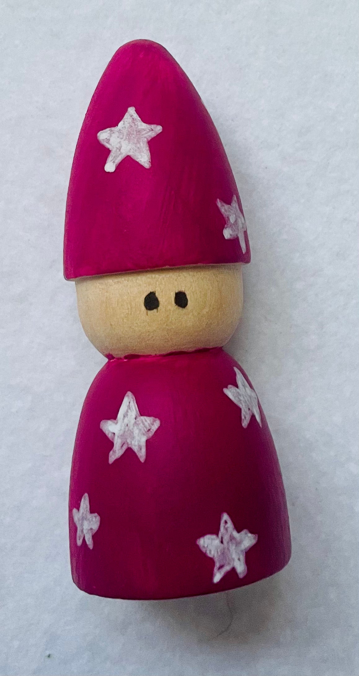 Neon Wizard Peg Doll