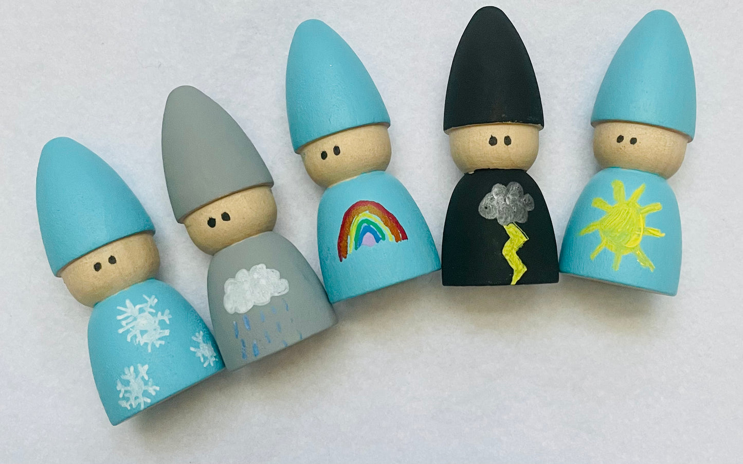 Weather Gnome Peg Doll Set