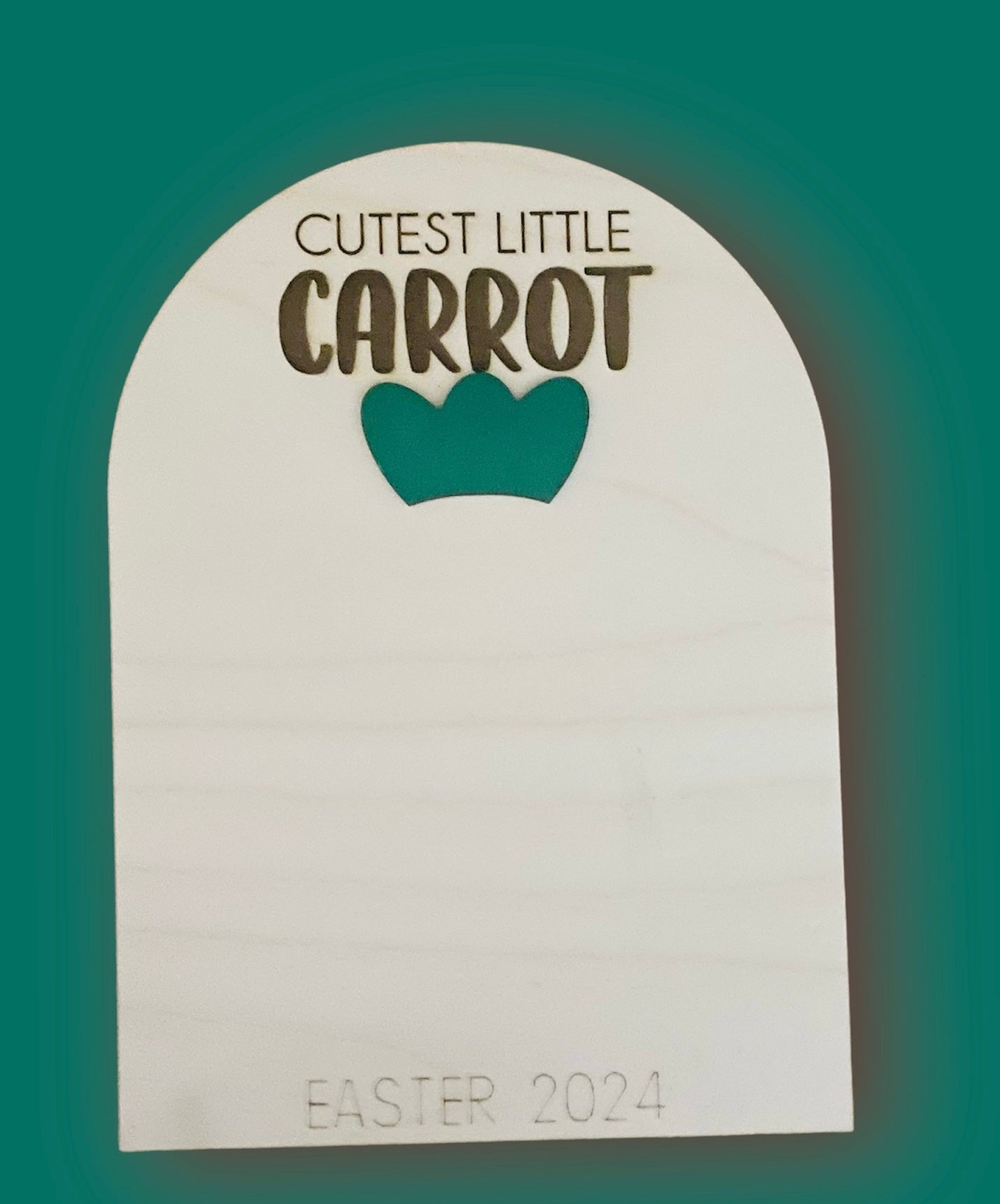 Carrot Footprint Easter Sign