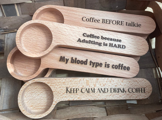 Laser Engraved Coffee Scoops