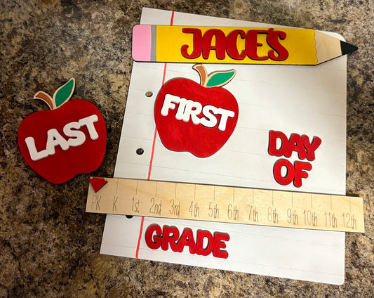Personalized Interchangeable Back to School Sign
