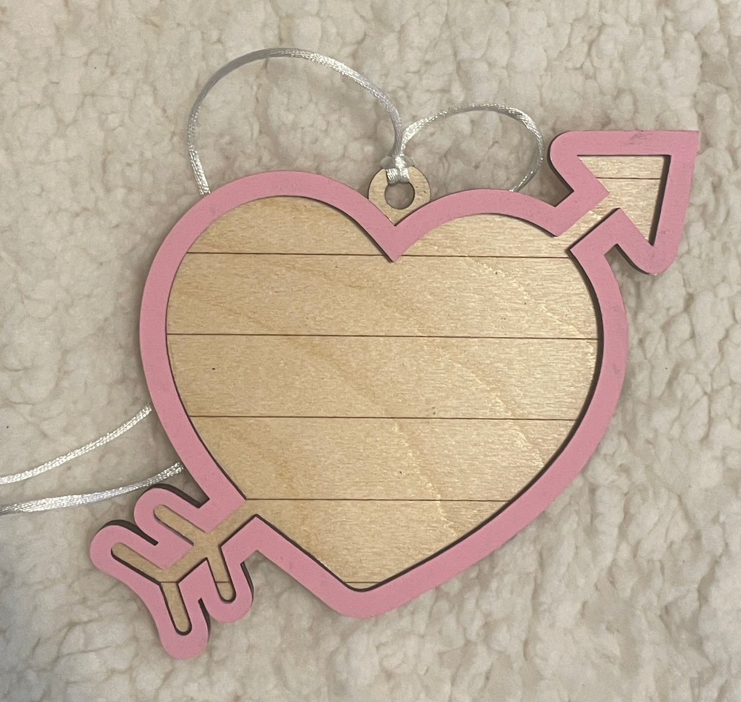 Valentine Heart Arrow Bag Tag