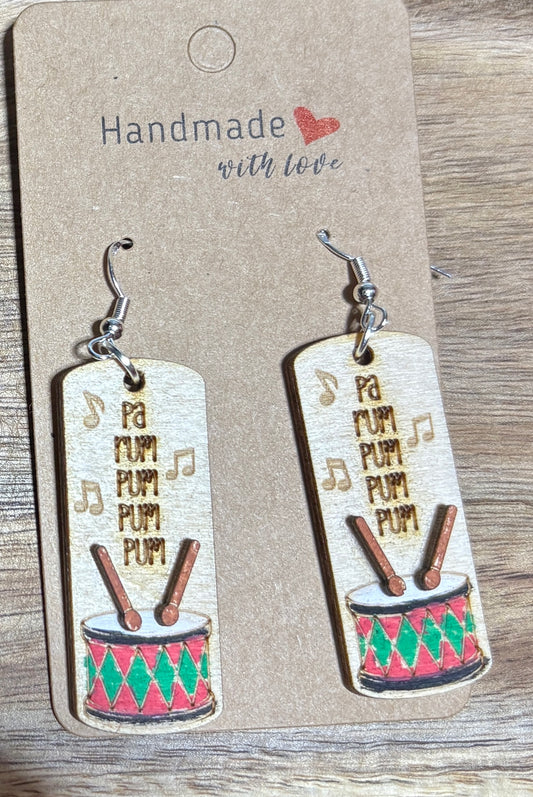 Drummer Dangle Earrings