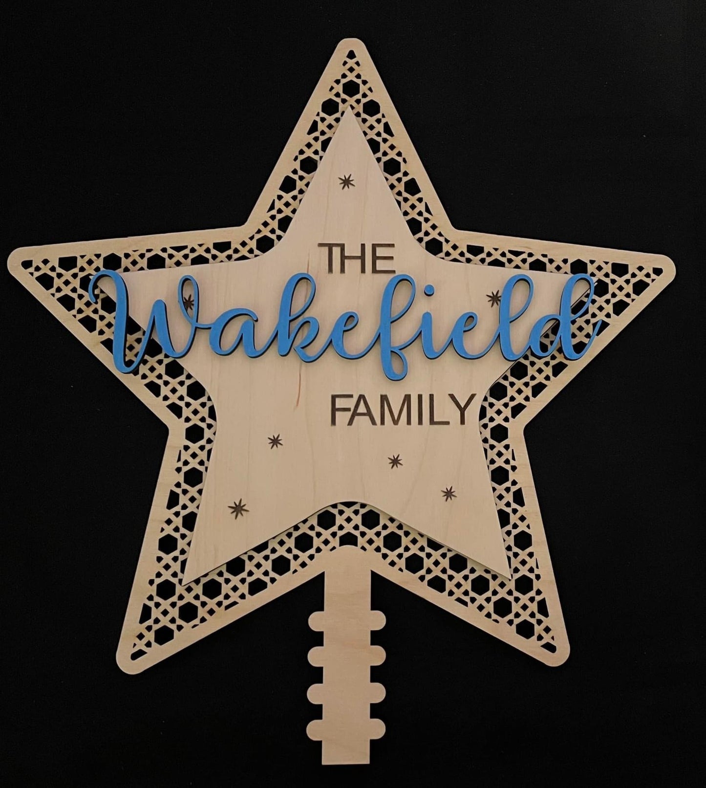 Personalized Christmas Tree Topper