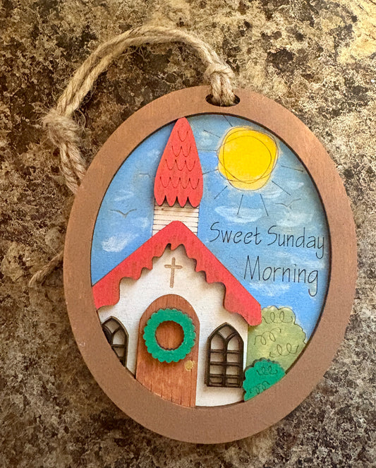 Sweet Sunday Morning Ornament