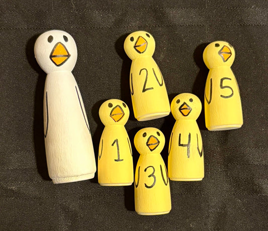 5 Little Ducks Peg Set