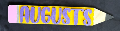 Personalized Interchangeable Back to School Sign