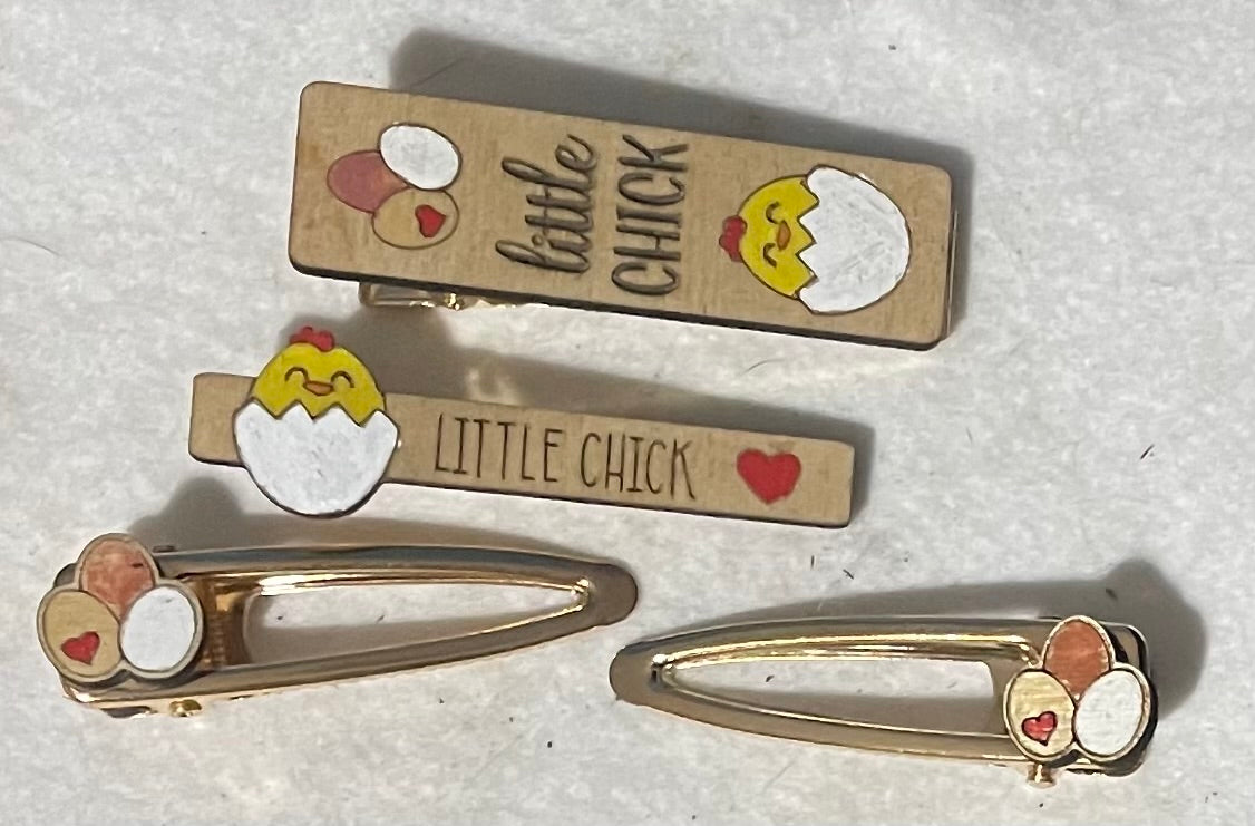 Chick Hair Clip Set