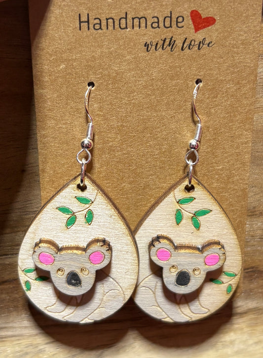 Koala Dangle Earrings