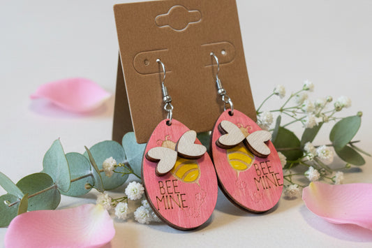 Bee Mine Valentine Dangle Earrings