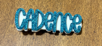 Acrylic Name Hair Clip
