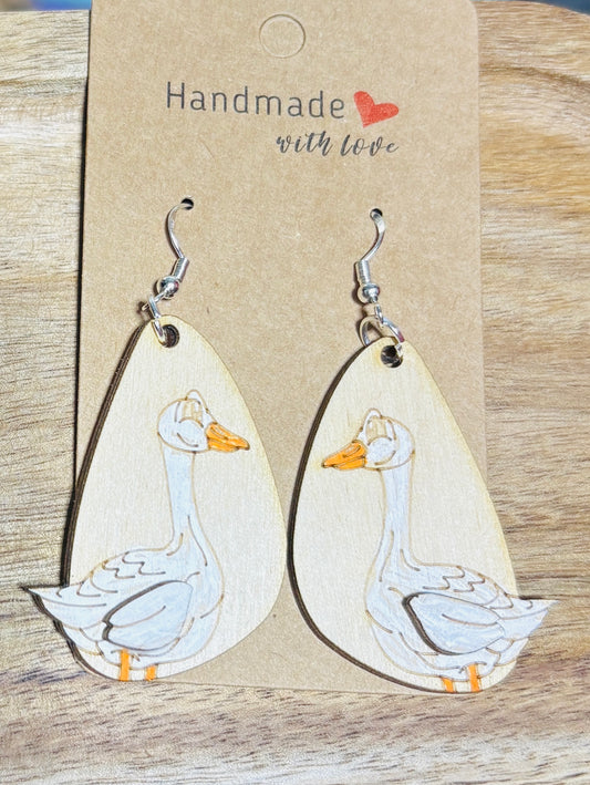 Silly Goose Dangle Earrings
