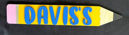 Personalized Interchangeable Back to School Sign