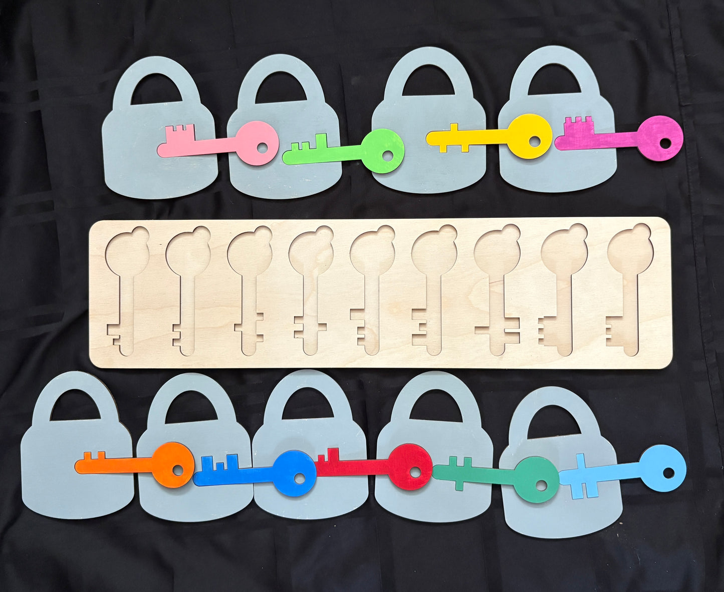 Key and Lock Puzzle Set